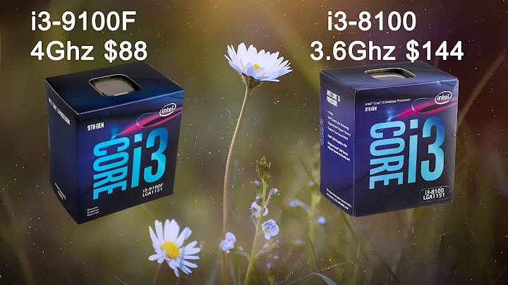i3 9100F vs i3 8100 in 8 games at 1080p