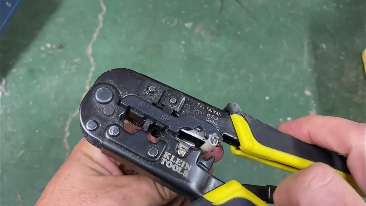 Klein Tools VDV226 011 SEN Crimper, All in One Ratcheting Modular Data