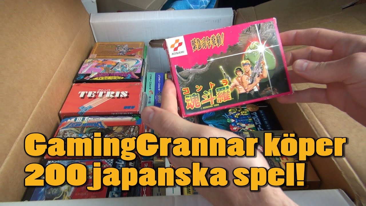 GamingGrannar köper 200 japanska spel!