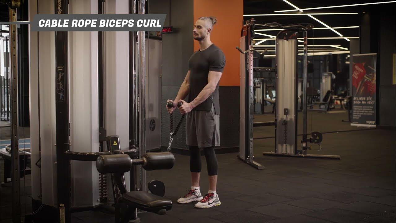 Cable Rope Biceps Curl Nasıl Yapılır? YouTube
