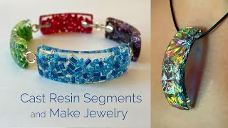 Resin HowTo: Casting Resin Segments to make Jewelry and Hair Ties  #resinart #jewelrymaking