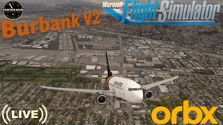 LIVE! Boeing Field to Hollywood Burbank V2 | PMDG 737-600