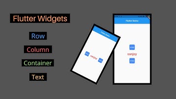 Flutter Column,Row,Container,Text | Most Commonly used Widgets in Flutter | Flutter Tutorials