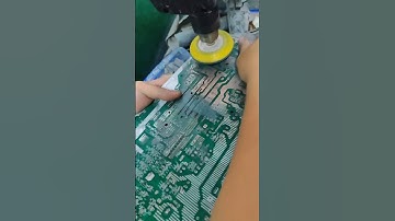 PCB reverse engineering  Manual circuit board grinding