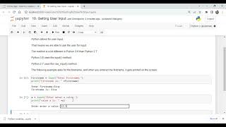 10  Getting User Input   Jupyter Notebook