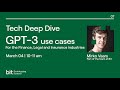 GPT-3 Tech Deep Dive With Live Demo