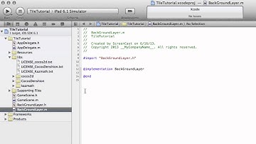 Beginner Cocos 2d - iPad Tile Puzzle Game (iOS) - Part 5 - Adding Our Scene And Background