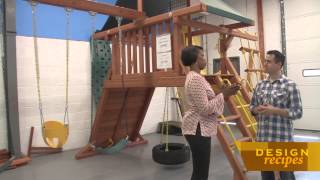 Summer and swing sets go together! Series host Cathy Hobbs takes on a family friendly renovation by transforming a bland, boring 