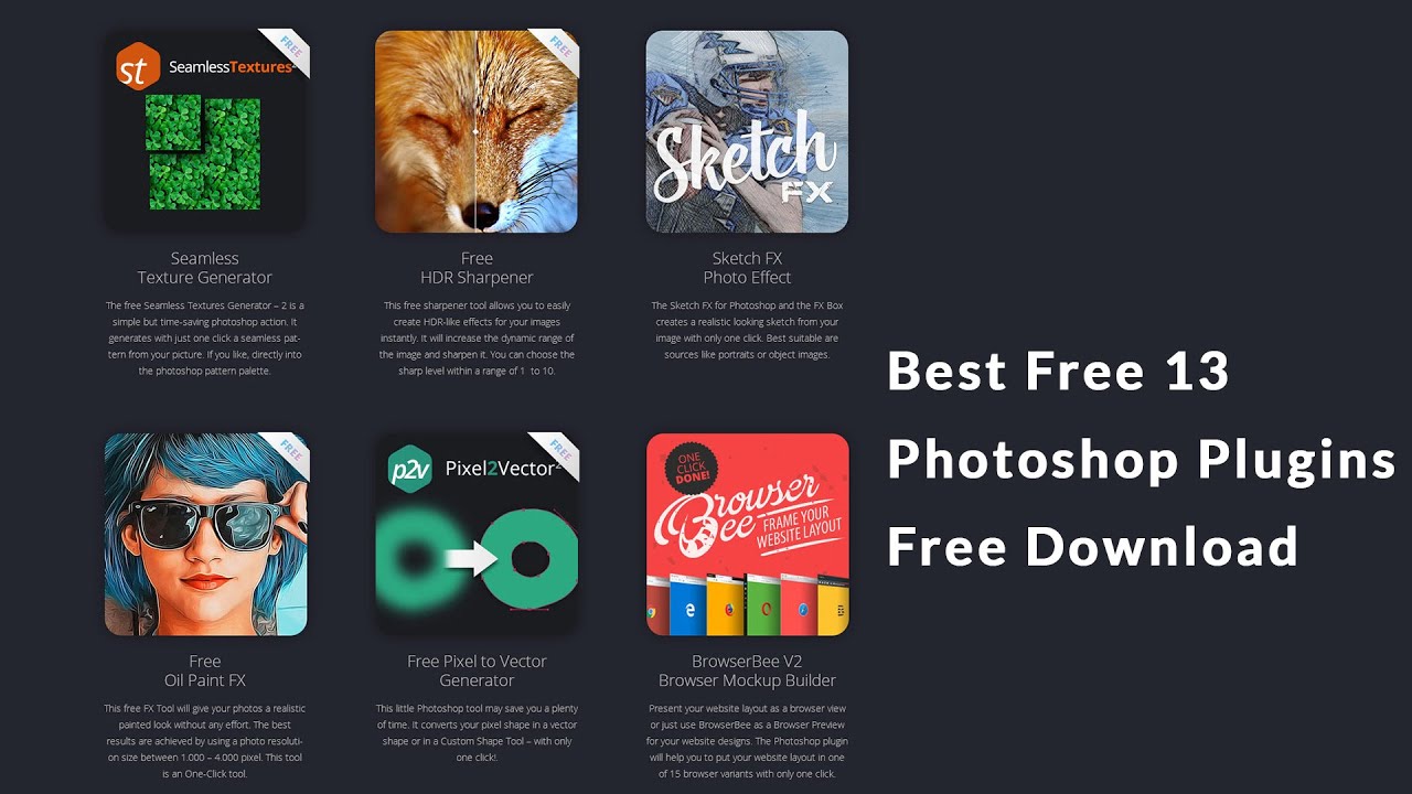 Best free photoshop plugins free download illustrator portatil download