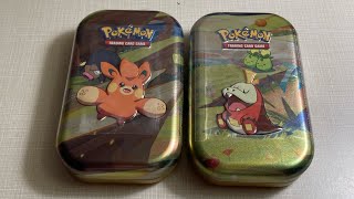 Pokémon Paldea Friends Mini Tin Opening