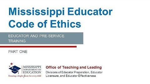 SPE304 - MDE Code of Ethics Part 1