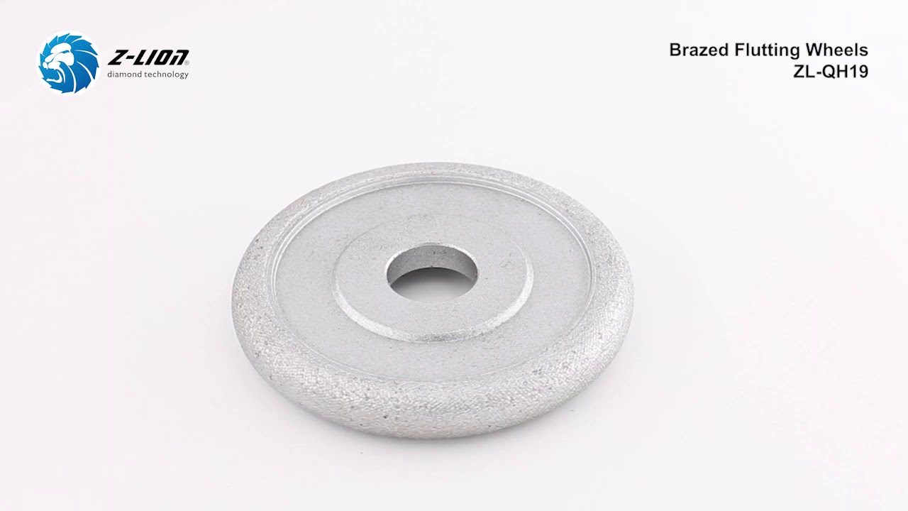 Premium Z-LION Vacuum Brazed Diamond Groove Grinding Wheel For Glass Concrete Stone Ceramic by ZLION