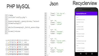 Android Studio | Php Mysql Database Json Data Show In Android Recyclerview | Rest Api