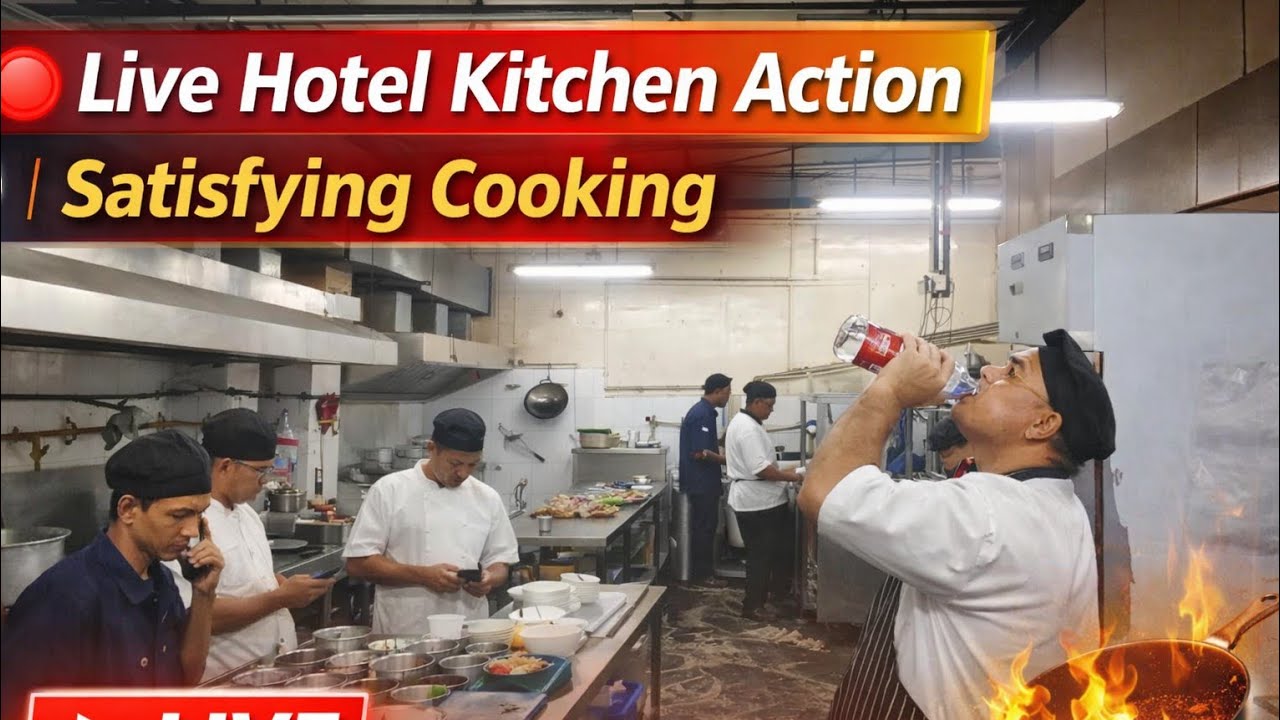 🔴 Live Hotel Kitchen Action | Satisfying Cooking