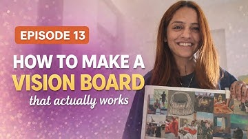 How to Make a Vision Board that actually works | Simple Tutorial (Offline + Canva)