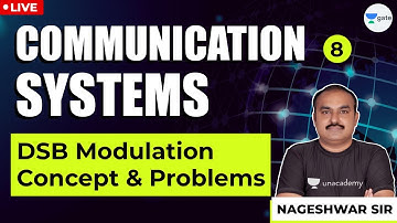 DSB Modulation concept and problems |  | Communication Systems | Lec -8 | Nageshwar Sir