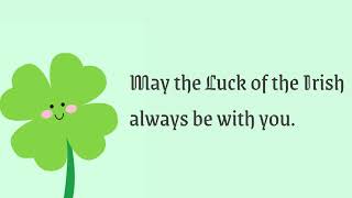 St Patrick’s day wishes template