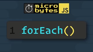 JavaScript Array forEach in 90 Seconds #JavaScriptJanuary