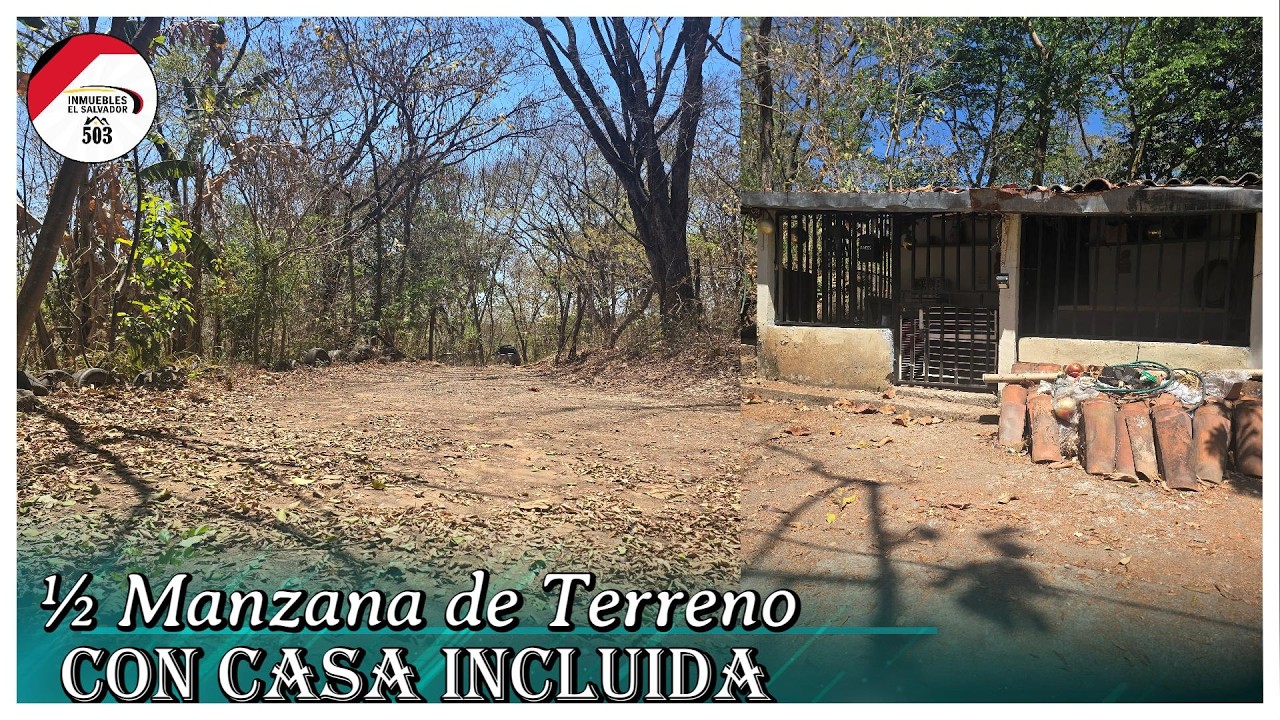 ½ Manzana de Terreno con Casa Incluida, a 10 Minutos de Centros Comerciales, Agua y Luz (INSTALADOS)