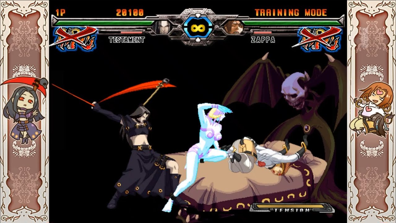 Testament's Instant Kill on All Characters | Guilty Gear XX Accent Core ...