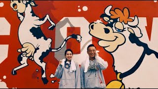 工場の壁にビビッドでポップな牛が！グラフィティアーティスト・COOK／牛乳石鹸PR映像「CREATION OF WONDERFUL」