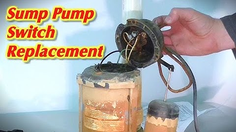 Sump Pump Float Switch Repair