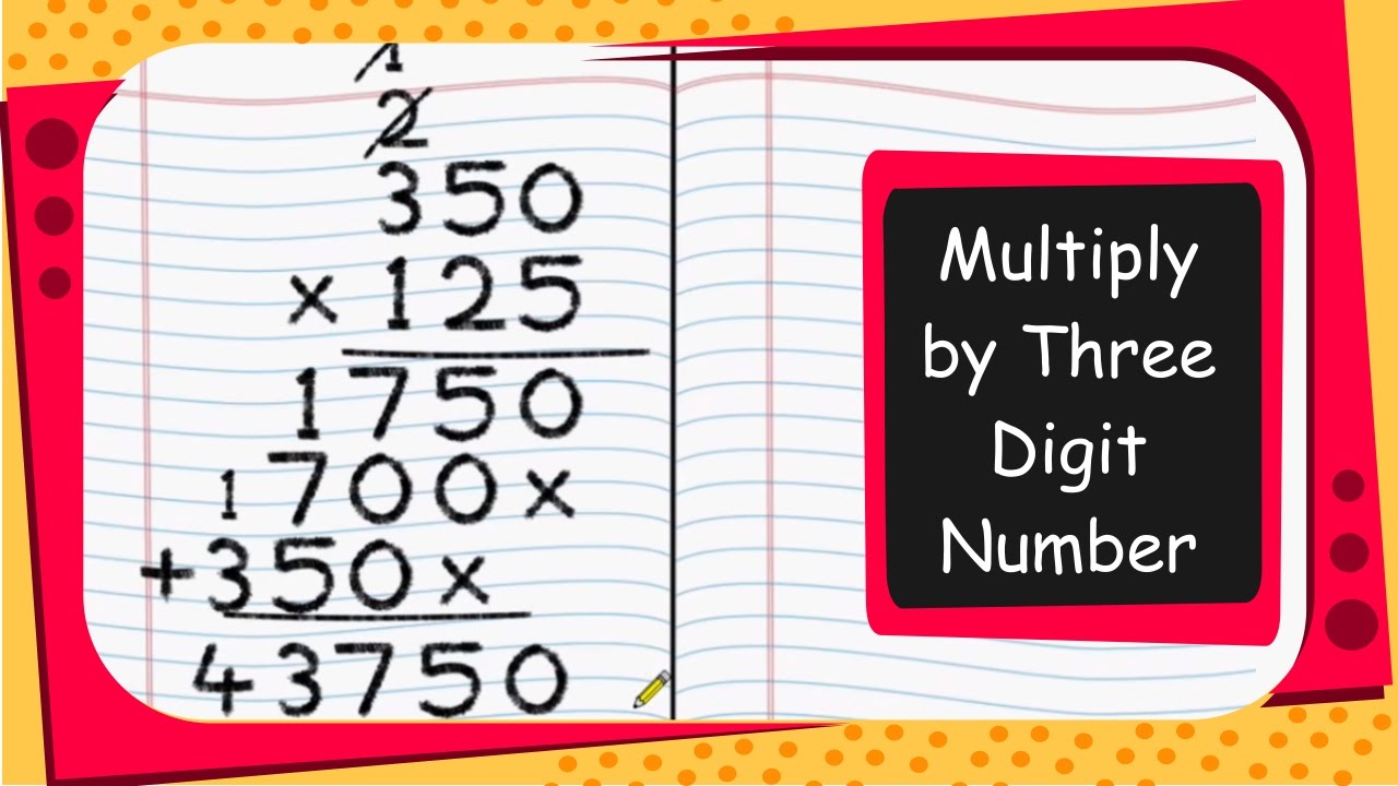 Multiplication 3 Digit numbers. Multiplication by 3. 3 Digit number. Multiplication Units to 3 Digits. Should multiply to 35