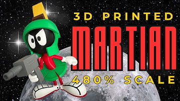 Bouw Marvin the Martian 480% Schaal 3D Print Avontuur