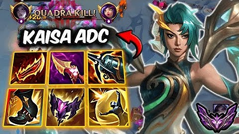 Kaisa vs Xayah ADC ( QuadraKill ) Korea Master 697 LP | Patch 25.24