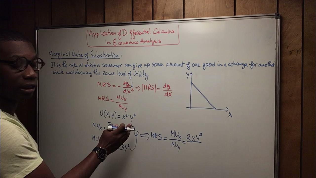 Application of Differential Calculus in Economic Analysis YouTube