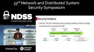 NDSS 2026 - EXIA: Trusted Transitions for Enclaves via External-Input Attestation