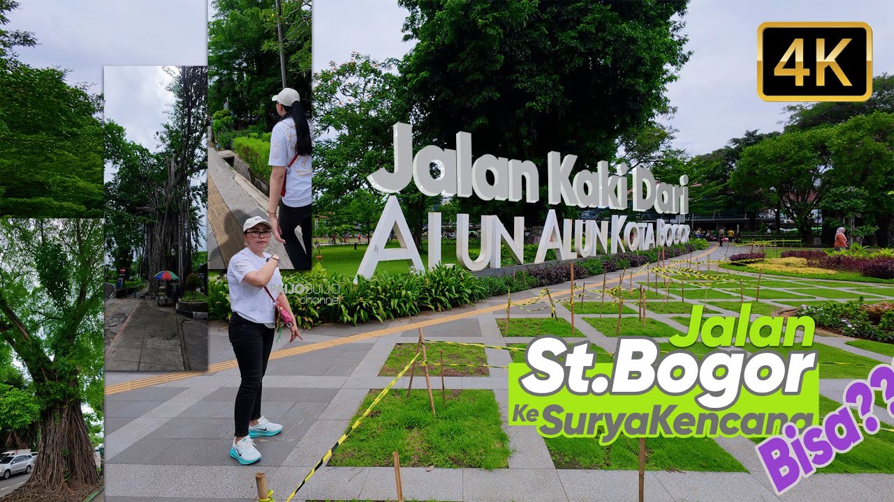 [4K] JALAN KAKI MENJELAJAH KOTA !!! | Dari ST. Bogor ke Wisata Kuliner Surya Kencana | Part 1