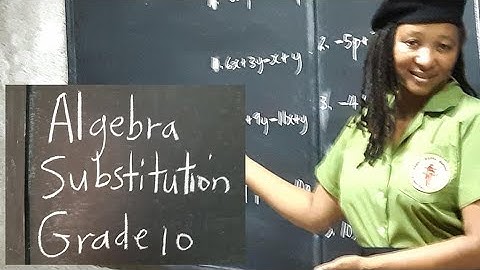 CSEC Maths CXC Algebra. Substitution.  Grade 10