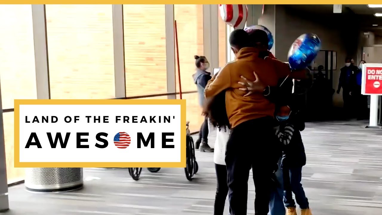 Kids Reunited With Military Dad After More Than 500 Days Apart - YouTube