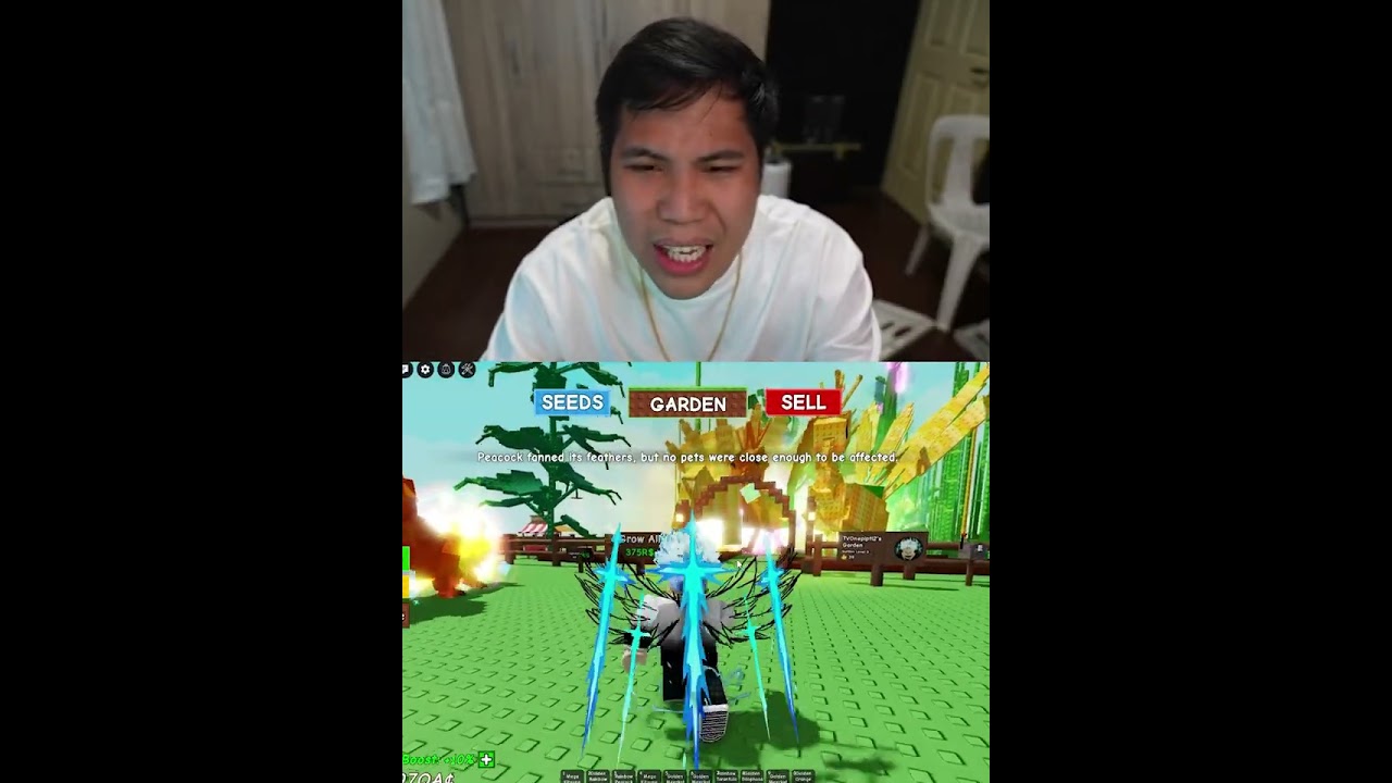 Basher turn into a supporter sa GROW A GARDEN!