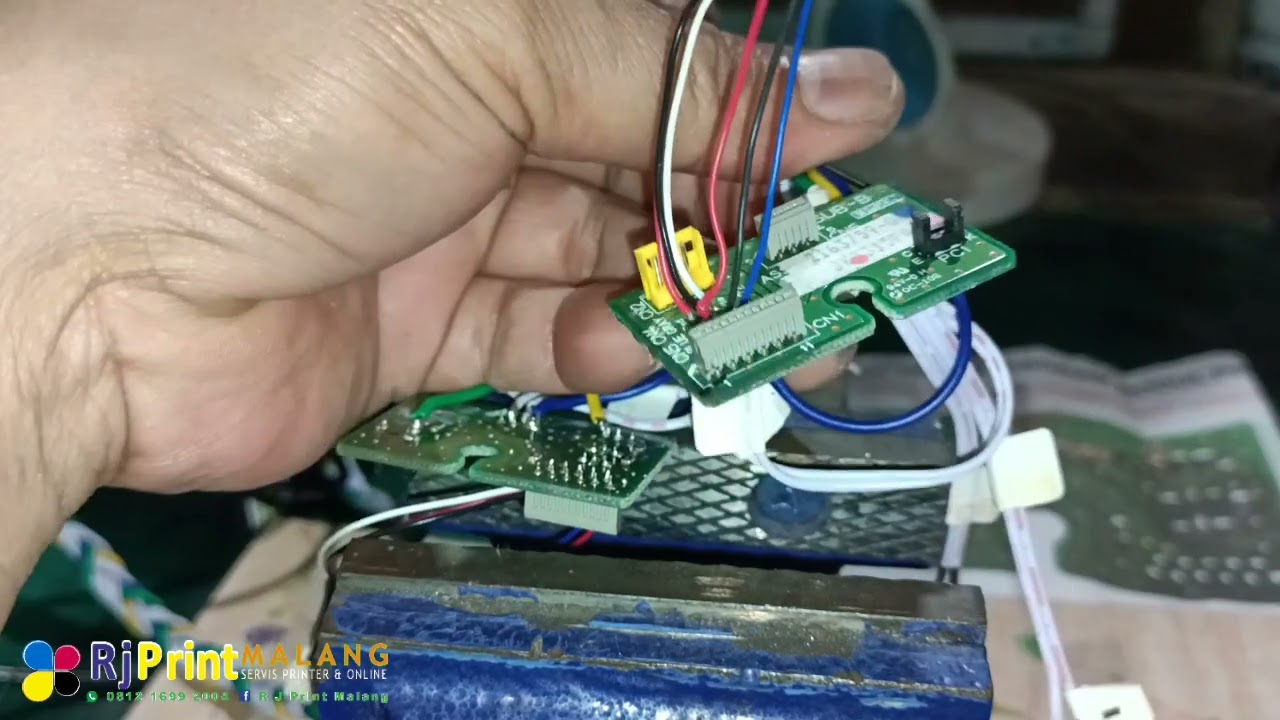 CARA MENYAMBUNG KABEL MODUL ROLL TO ROLL KE PCB EPSON L1800, R1390, T1100, L1300