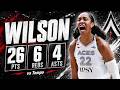A'ja Wilson 26 pts 6 rebs 4 asts vs Tempo 2026 Season