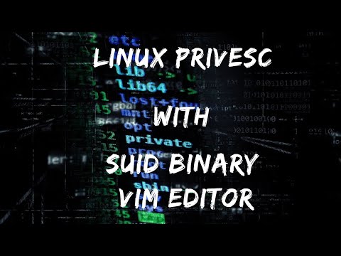 Linux Privilege Escalation - SUID Binary - VIM Method 2
