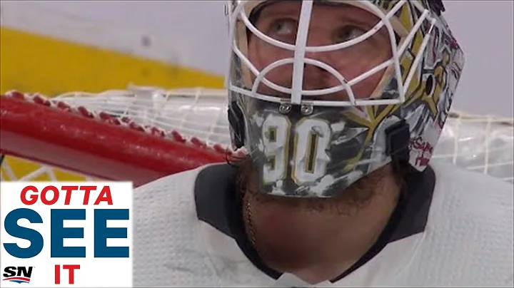 GOTTA SEE IT: Lehner Takes A Puck To The Neck From...