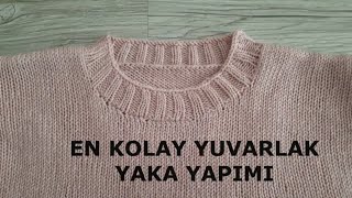 Yuvarlak Yaka Yapimi Örgü Modelleri̇ Örgü