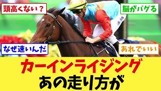 【カーインライジング】レコード更新のあの独特な走り方に、ファンが違和感…【競馬】
