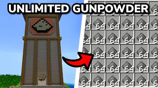 MAKING A GUNPOWDER FACTORY in Minecraft Bedrock Survival (Ep. 10)