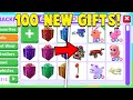 We OPENED 100 *NEW* LEGENDARY GIFTS in Adopt Me!