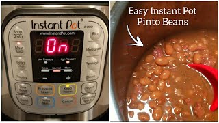 Instant Pot Pinto Beans with Smoked Meat! Quick, No Soaking! 25 to 30 Minutes Tops!