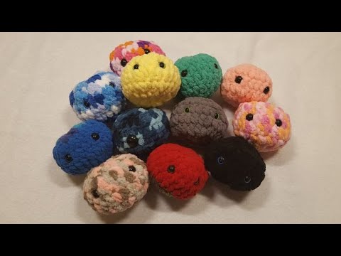 Stress Ball Plushies Soft and Fluffy Crochet Amigurumi anxiety