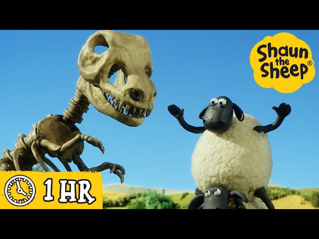 Shaun the Sheep 🐑 Dinosaur Bone Discovery & MORE 🦖 Full Episodes Compilation class=