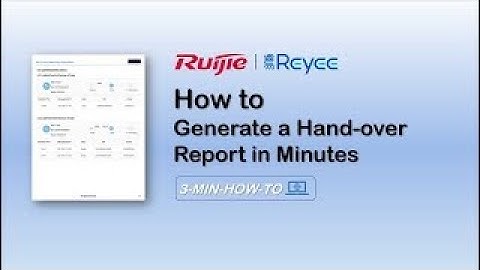 【3min-how-to】7. How To Generate Professional Hand-over Report？