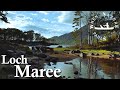 Solo wilderness canoe camp on a loch island in the scottish highlands loch maree