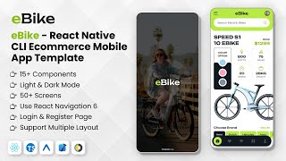 eBike - React Native CLI eCommerce Mobile App Template #bootstrap  #template