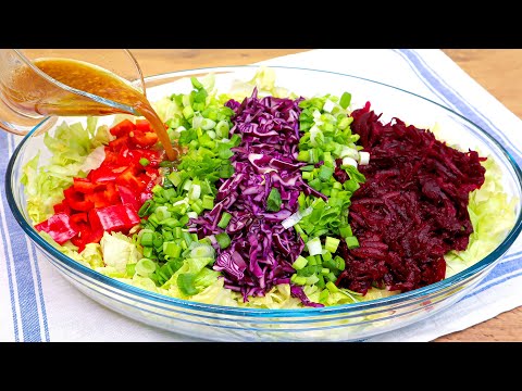 I cut, I eat, I lose weight! Everything is easy! The tastiest salad to lose weight!